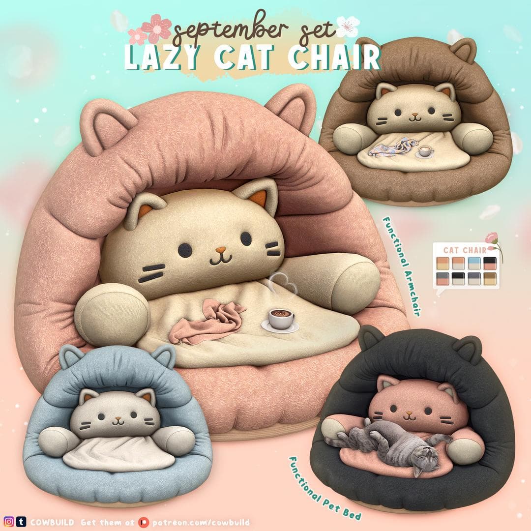 Скриншот мода Кресло и лежанка для котов Lazy Cat Chair